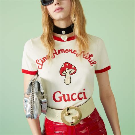 'Gucci Sine Amore Nihil' cotton jersey T.